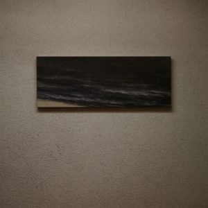 黒い海, 2013, 絹本彩色, 293×782mm