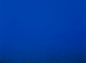 青い海, 2019, 紙本彩色, 242×333mm